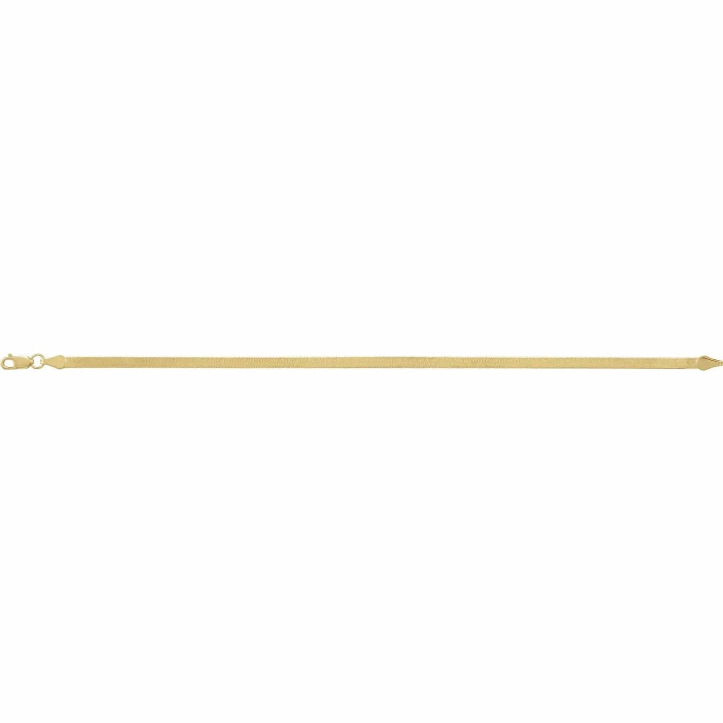 Save On Diamonds Flexible Gold Herringbone Bracelet