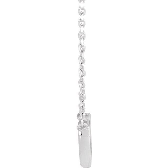 saveongems 14K Natural Diamond Petite Double Interlocking Heart 16-18" Necklace