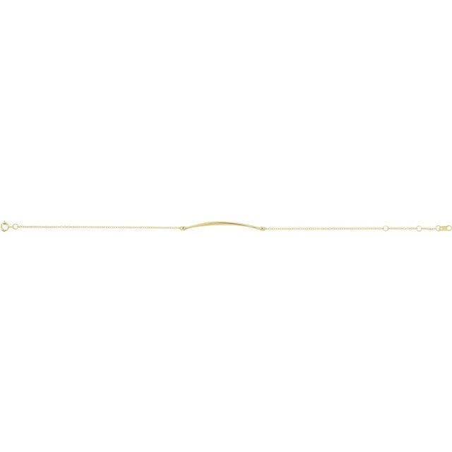 saveongems Jewelry Curved Bar Bracelet