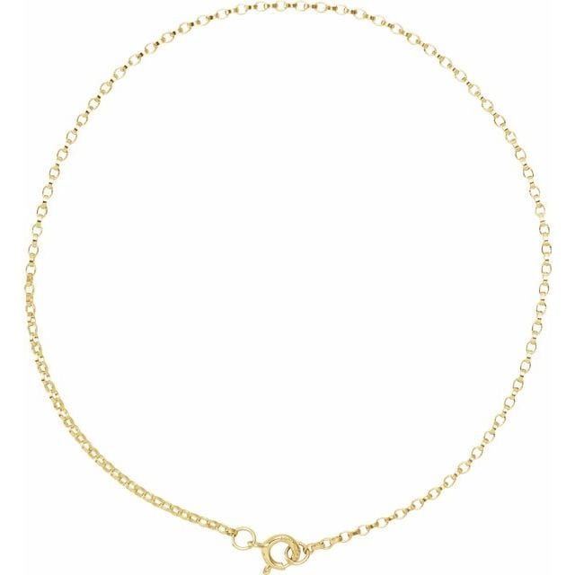 saveongems Jewelry Rolo Chain Bracelet 14K gold