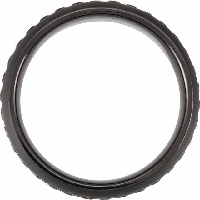 saveongems Jewelry Tungsten Dome Band Imitation Zircon