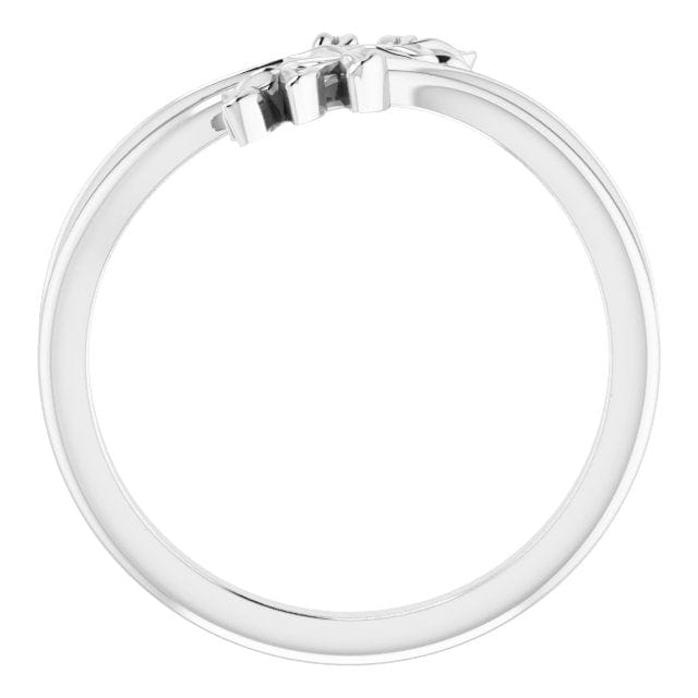 saveongems Jewelry Leaf Bypass Ring