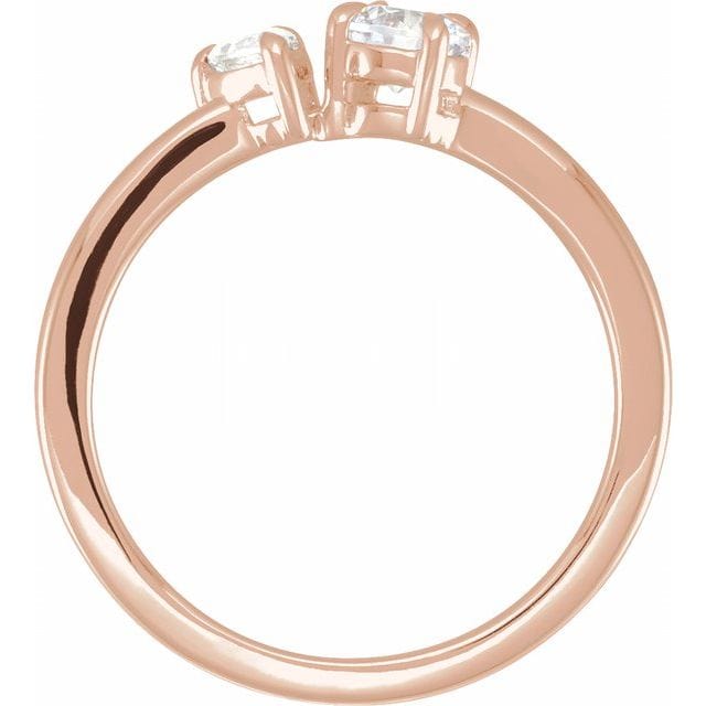 saveongems Diamond Two-stone Ring
