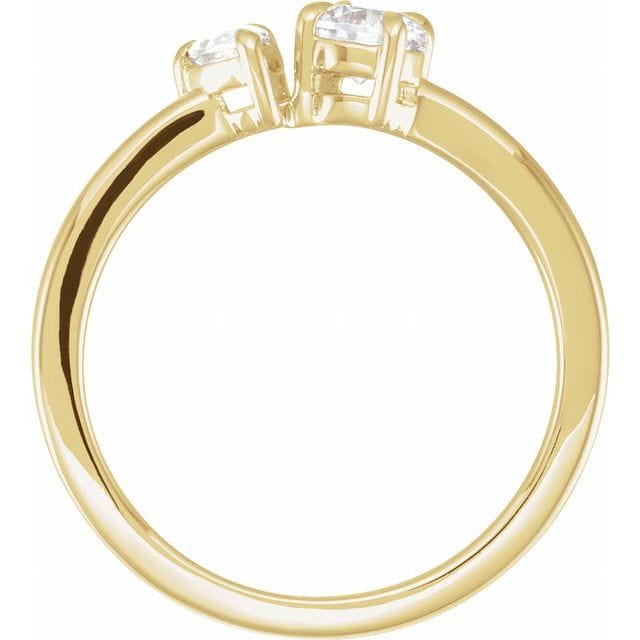 saveongems Diamond Two-stone Ring