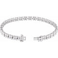 saveongems Jewelry Diamond Line Bracelet 7 1/4