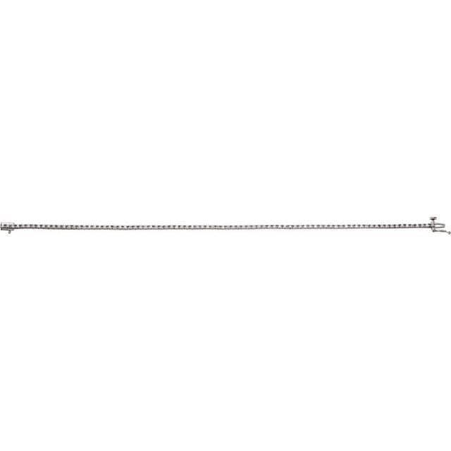 saveongems 14K Natural Diamond Line 7 1/4" Bracelet