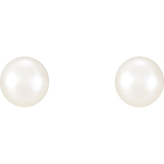 saveongems Jewelry Pearl Stud Earrings