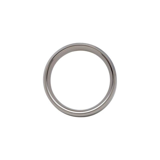 saveongems Tungsten Beveled-Edge Band with Black Carbon Fiber Center Size 8 mm