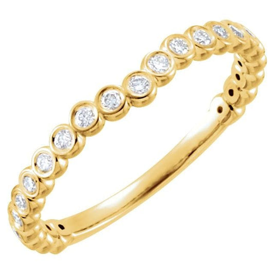 saveongems 14K Yellow 1/4 CTW Cluster-Style Diamond Engagement Ring Size 7