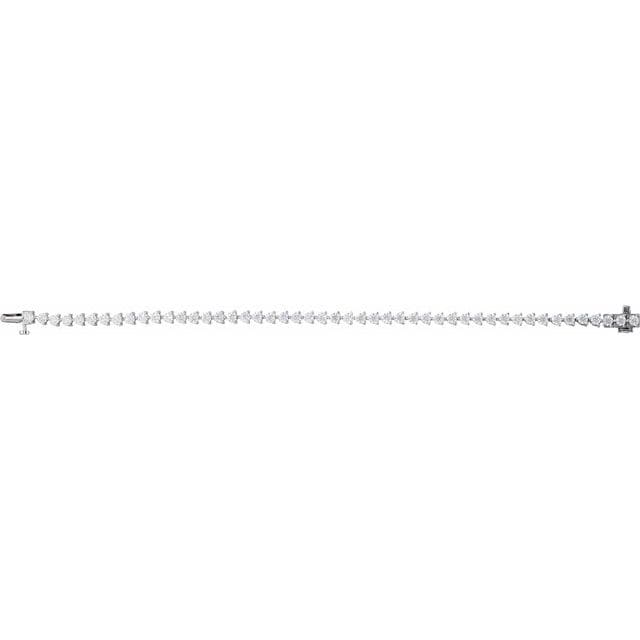 saveongems 3mm:: 4 3/4 CTW / SI1-SI2 / 14K White 4 3/4 CTW Lab-Grown Diamond Line 7 1/4" Bracelet 14K 4 3/4 CTW Lab-Grown Diamond Line 7 1/4" Bracelet