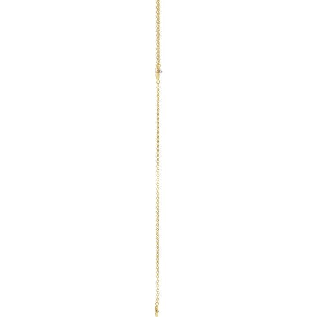 saveongems Jewelry 14K 1/5 CTW Natural Diamond Bar Y 15-17" Necklace
