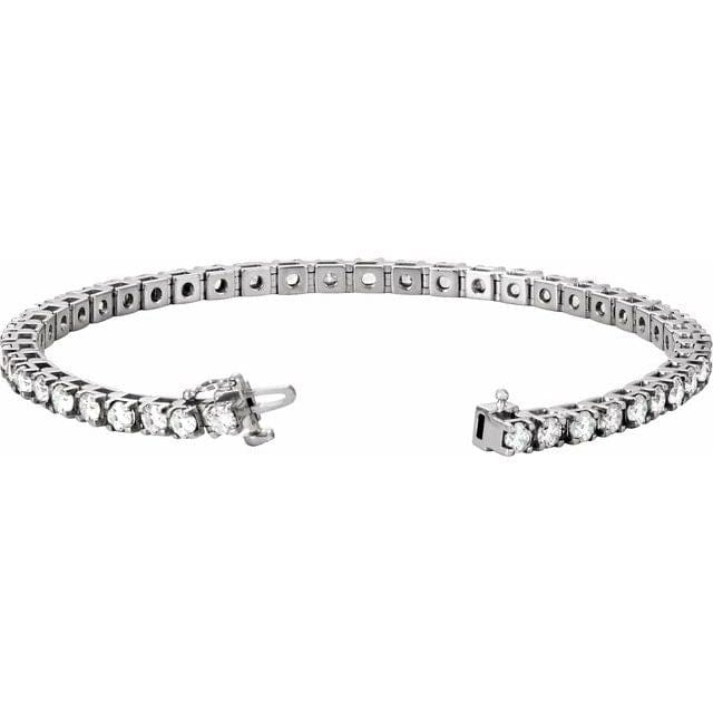 saveongems 14K 4 3/4 CTW Lab-Grown Diamond Line 7" Bracelet