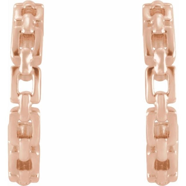 saveongems Chain Link Huggie Earrings