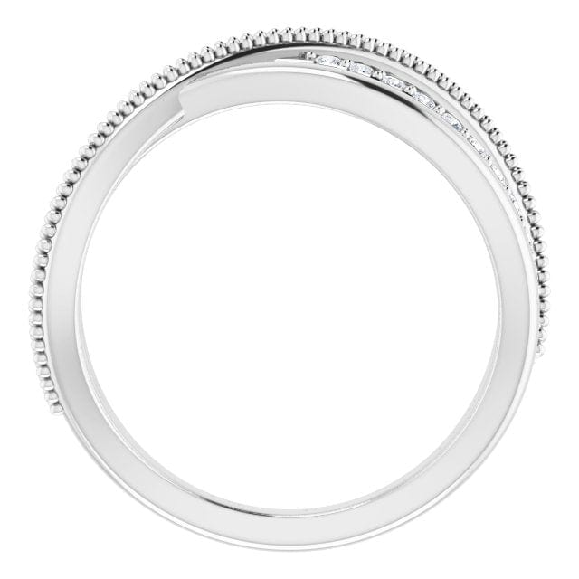 saveongems Jewelry Diamond Criss-Cross Ring