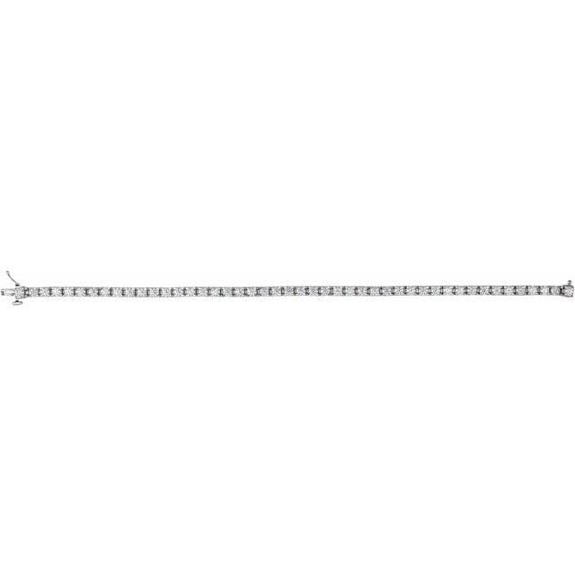 saveongems Diamond Tennis Bracelet 7.25" 1-5 Carat Total Weight Round