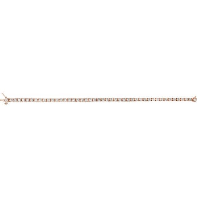 saveongems Diamond Tennis Bracelet 7.25" 1-5 Carat Total Weight Round