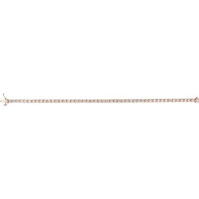 saveongems Diamond Tennis Bracelet 7.25" 1-5 Carat Total Weight Round