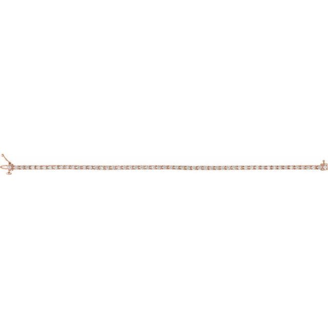 saveongems Diamond Tennis Bracelet 7.25" 1-5 Carat Total Weight Round
