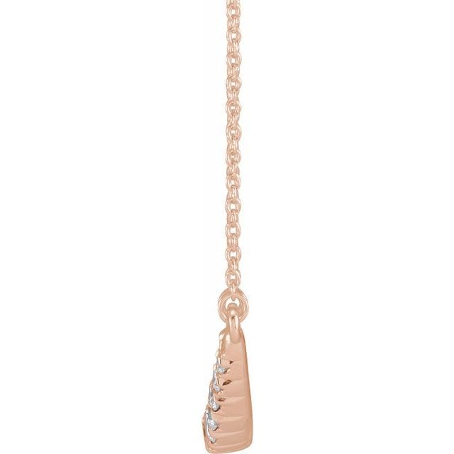 saveongems Jewelry Diamond French-Set Bar Necklace 18"
