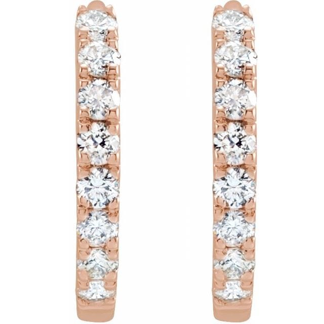 saveongems Jewelry Diamond Hoop Earrings