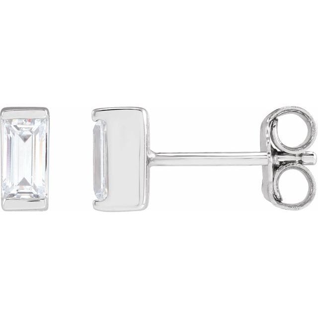 saveongems 3/8 ctw (5 x 2.5mm) / SI G-H / 14K White Straight Baguette Channel Set .08-3/8 Carat Total Weight