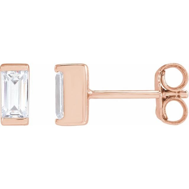 saveongems 3/8 ctw (5 x 2.5mm) / SI G-H / 14K Rose Straight Baguette Channel Set .08-3/8 Carat Total Weight