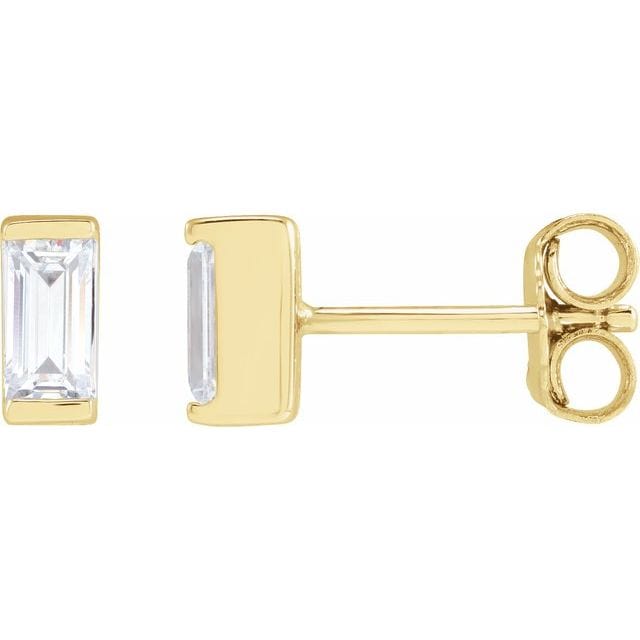 saveongems 3/8 ctw (5 x 2.5mm) / SI G-H / 14K Yellow Straight Baguette Channel Set .08-3/8 Carat Total Weight