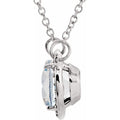 saveongems Jewelry 14K Imitation White Diamond & .05 CTW Natural Diamond 16.5