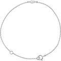 saveongems Jewelry 1/4 ctw (6 x 3 mm) / SI GHI / 14K White Diamond Bracelet 6.5-7.5