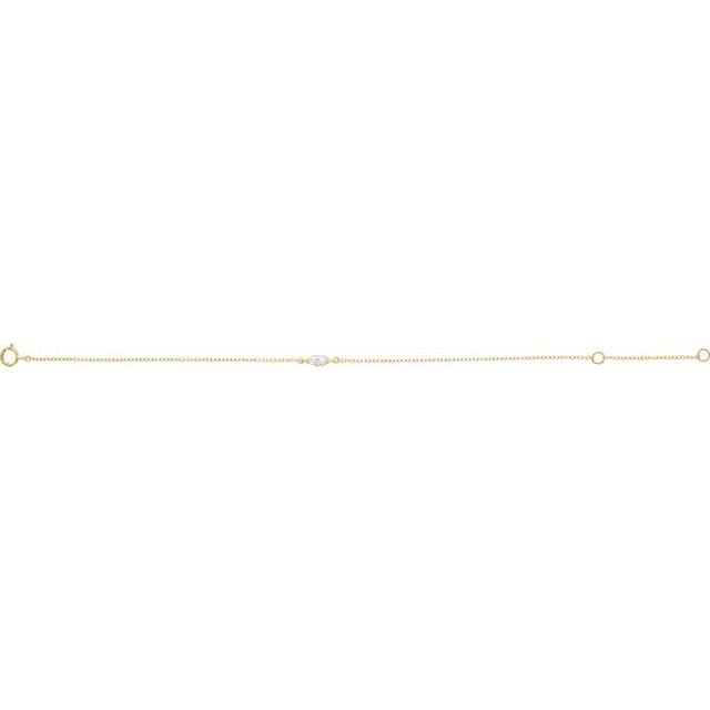 saveongems Jewelry Diamond Bracelet 6.5-7.5" 1/4 Carat Total Weight