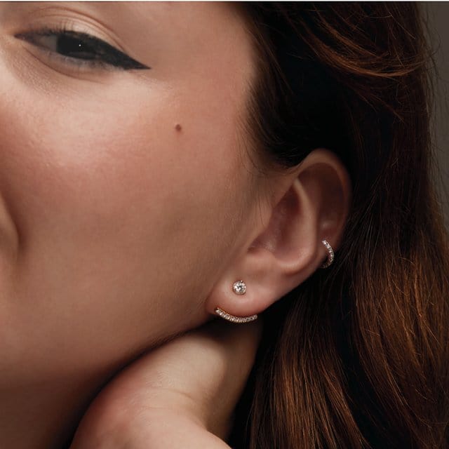 saveongems Jewelry Diamond Hoop Earrings
