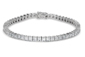 Save On Diamonds Lab-Grown Princess cut Square Diamond Tennis Bracelet  7