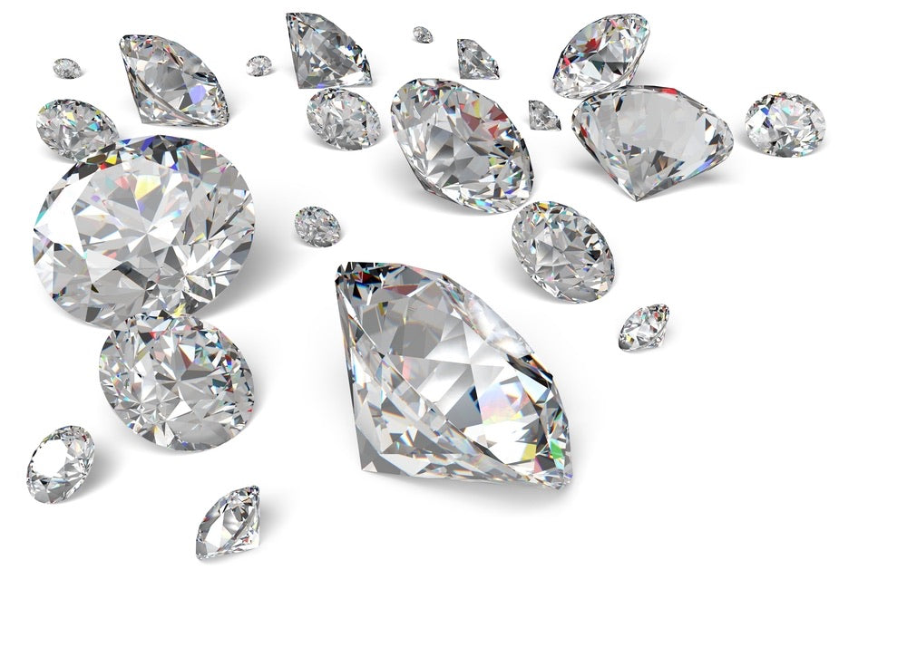 Natural diamond earrings
