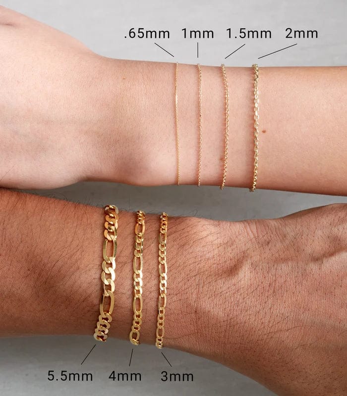Save On Diamonds Flexible Gold Herringbone Bracelet