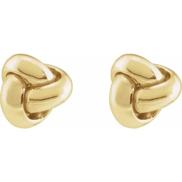 Save On Diamonds Jewelry 14K Gold Mini Knot Earrings