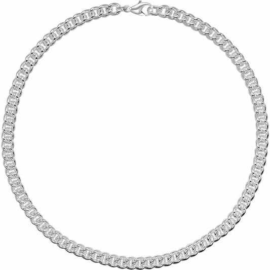 Save On Diamonds 16 inch Sterling Silver 8 mm Curb 16" Chain