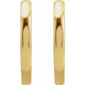 Save On Diamonds Gold Gold Huggie Hoop Earrings (14K)