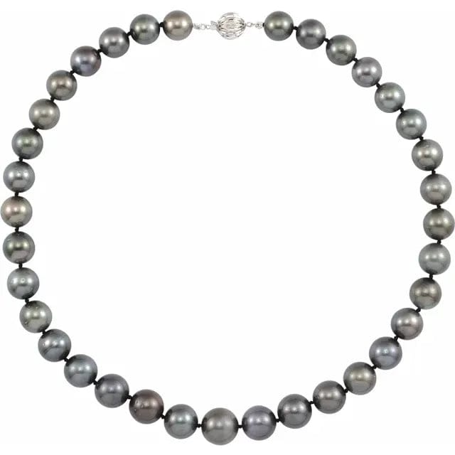 Save On Diamonds 10-14mm Tahitian Cultured Pearl necklace AAA- Quality  (18")