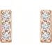 Save On Diamonds Lab-Grown Diamond Bar Earrings .05 CTW (14K Gold)