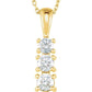 saveongems 3.4 mm:: 1/2 CTW / I1 G-H / 14K Yellow 14K Natural Diamond Graduated 18" Necklace