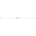 saveongems Jewelry Adjustable Crescent Moon Bracelet 6.5-7.5