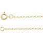 saveongems Jewelry 7 Inch / 14K Yellow Rolo Chain Bracelet 14K gold