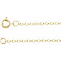saveongems Jewelry 7 Inch / 14K Yellow Rolo Chain Bracelet 14K gold