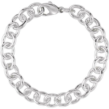 saveongems Jewelry Sterling Silver Cable Chain bracelet