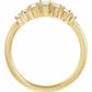 saveongems Diamond Straight Baguette Ring