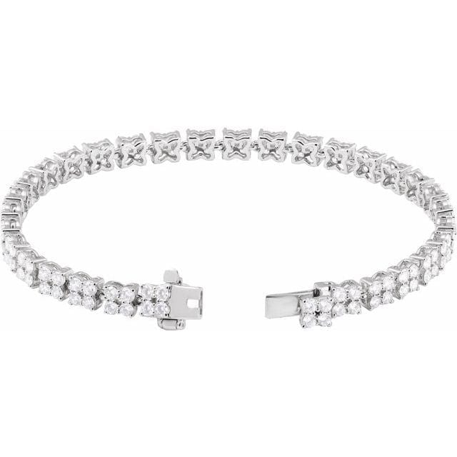 saveongems Jewelry Diamond Line Bracelet 7 1/4"
