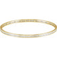 saveongems Jewelry 1.3mm:: 1 1/2 CTW / I1 H+ / 14K Yellow 14K Natural Diamond Stackable Bangle 8" Bracelet