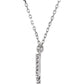 saveongems 14K Natural Diamond Initial 16" Necklace
