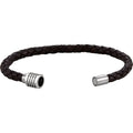 saveongems Jewelry Leather Bracelet with Stainless steel Magnetic Clasp