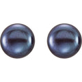 saveongems Jewelry Black Freshwater Pearl Earrings